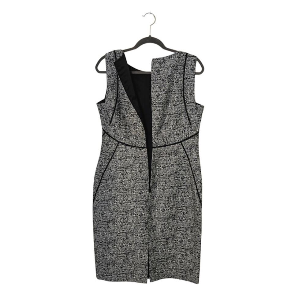 Lafayette 148 Womens Tweed Sleeveless Sheath Dress Size 6 Black Quiet Luxury - Picture 6 of 11
